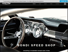 Tablet Screenshot of bondispeedshop.com